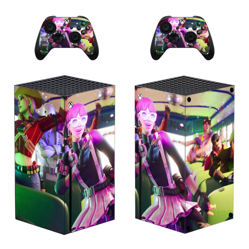 Fortnite Chapter 2 Battle Bus Skin Sticker For Xbox Series X And Controllers