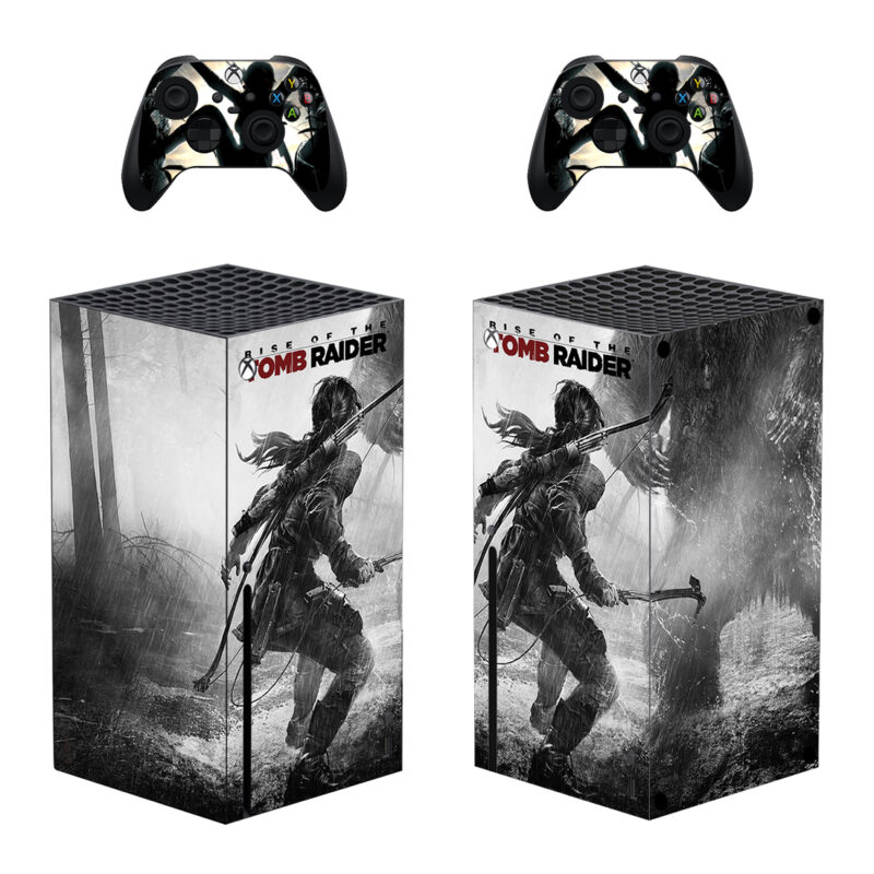 Rise Of The Tomb Raider Game Skin Sticker For Xbox Series X And Controllers Design 3