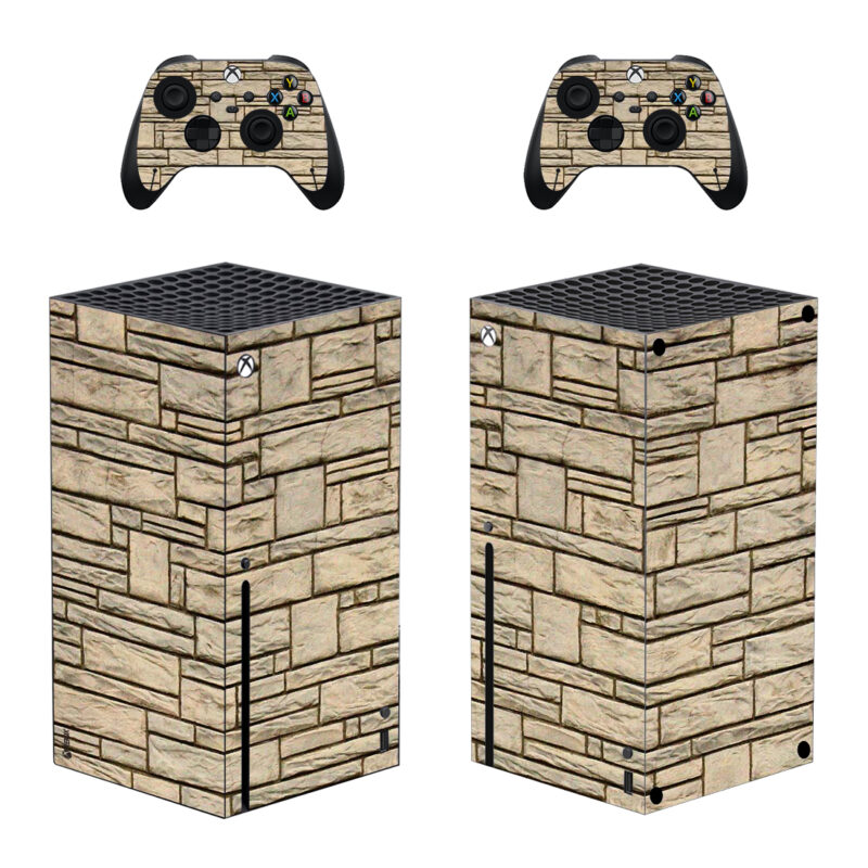 3D Seamless Stone Skin Sticker For Xbox Series X And Controllers