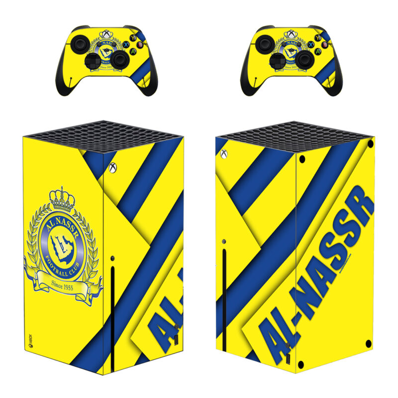 Al Nassr Saudi Arabian Football Club Skin Sticker For Xbox Series X And Controllers