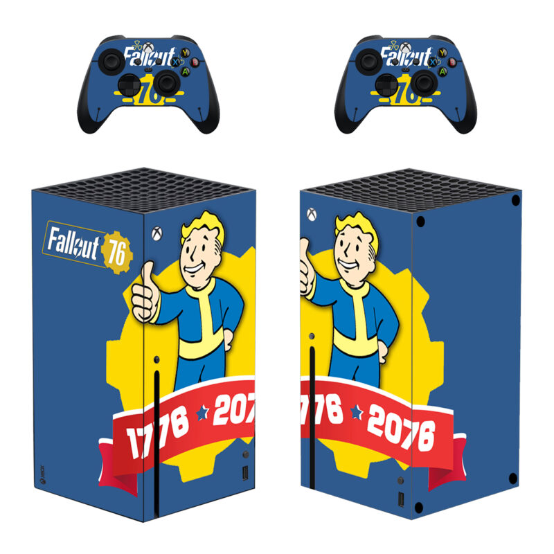 Fallout 76 Tricentennial Edition 1776 To 2076 Skin Sticker For Xbox Series X And Controllers