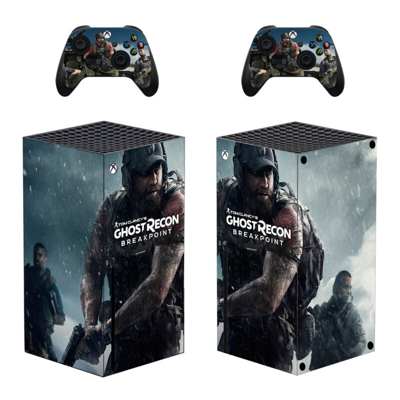 Tom Clancy's Ghost Recon Breakpoint Game Skin Sticker For Xbox Series X And Controllers Design 3