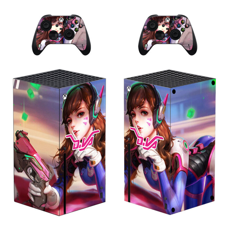 Overwatch Anime D.Va Skin Sticker For Xbox Series X And Controllers