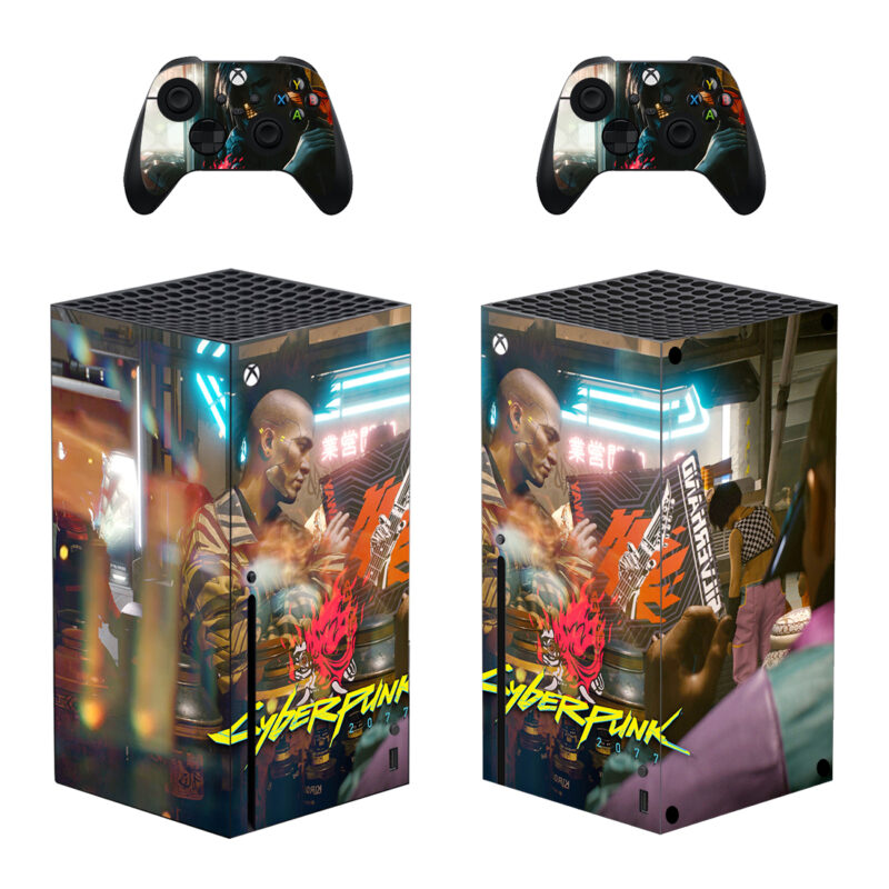 Cyberpunk 2077 Game Skin Sticker For Xbox Series X And Controllers Design 10