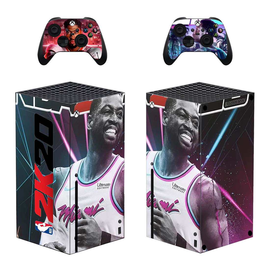 NBA 2K20 Anthony Davis And Dwyane Wade Skin Sticker For Xbox Series X And Controllers