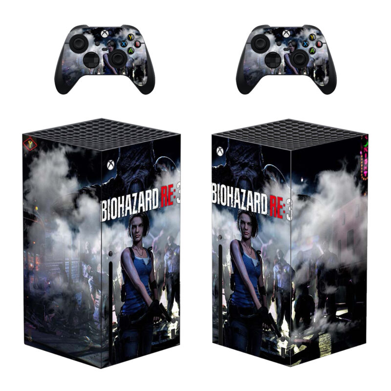 Biohazard Resident Evil: 3 Game Skin Sticker For Xbox Series X And Controllers