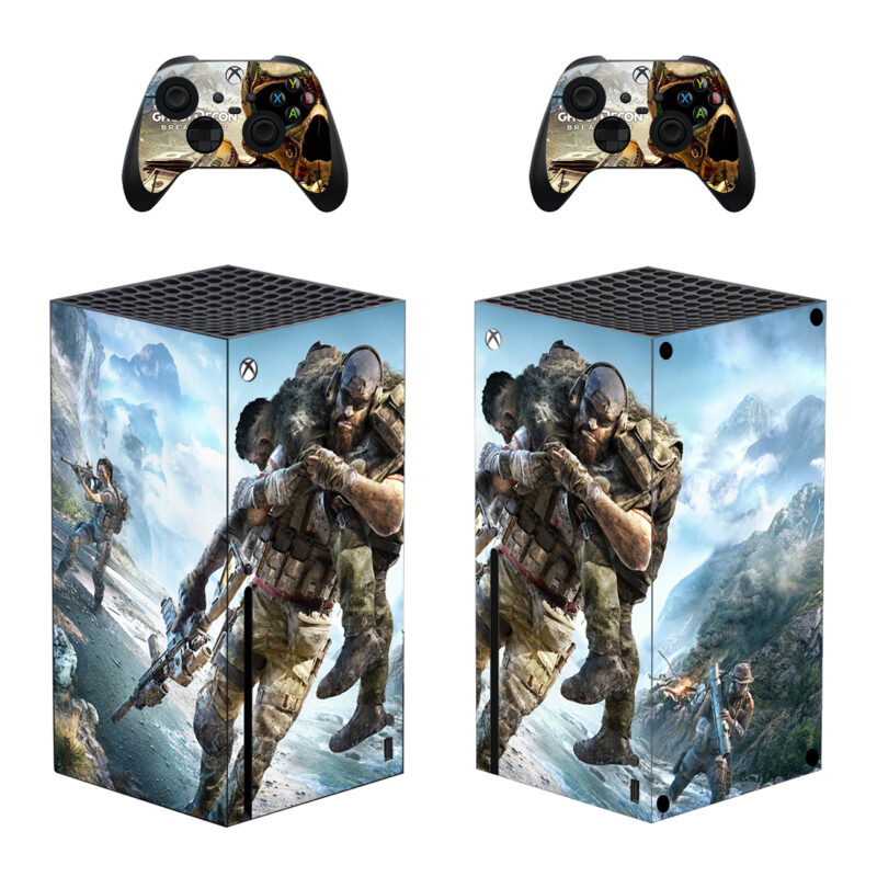 Tom Clancy's Ghost Recon Breakpoint Game Skin Sticker For Xbox Series X And Controllers Design 1