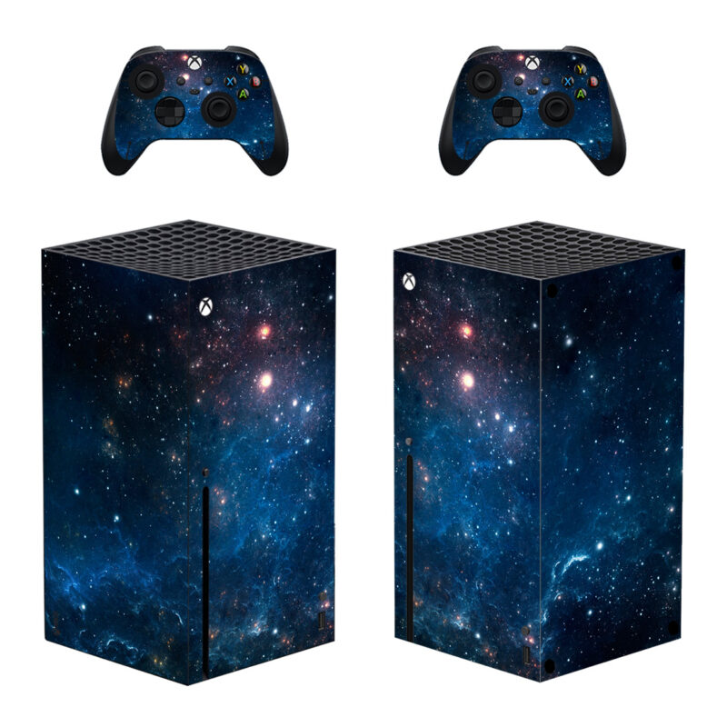 Starry Sky Nebula Skin Sticker For Xbox Series X And Controllers