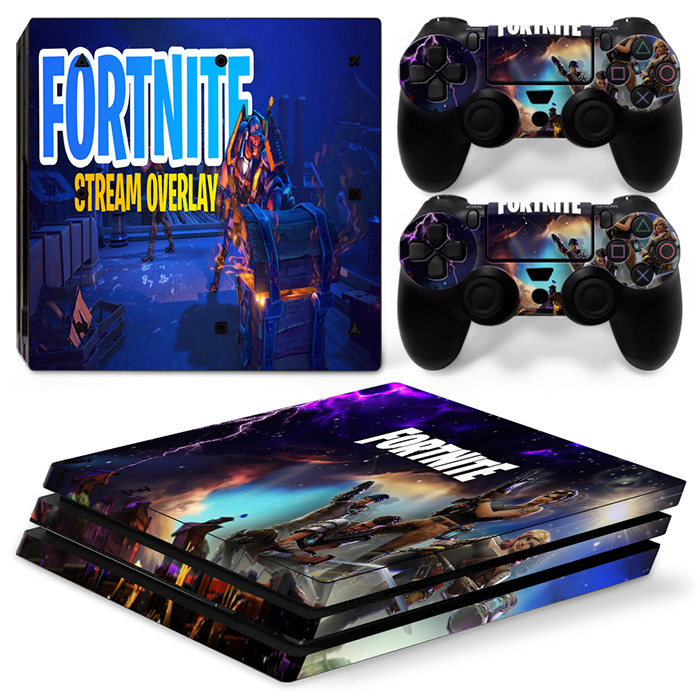Fortnite Stream Overlay PS4 Pro Skin Sticker Design 1