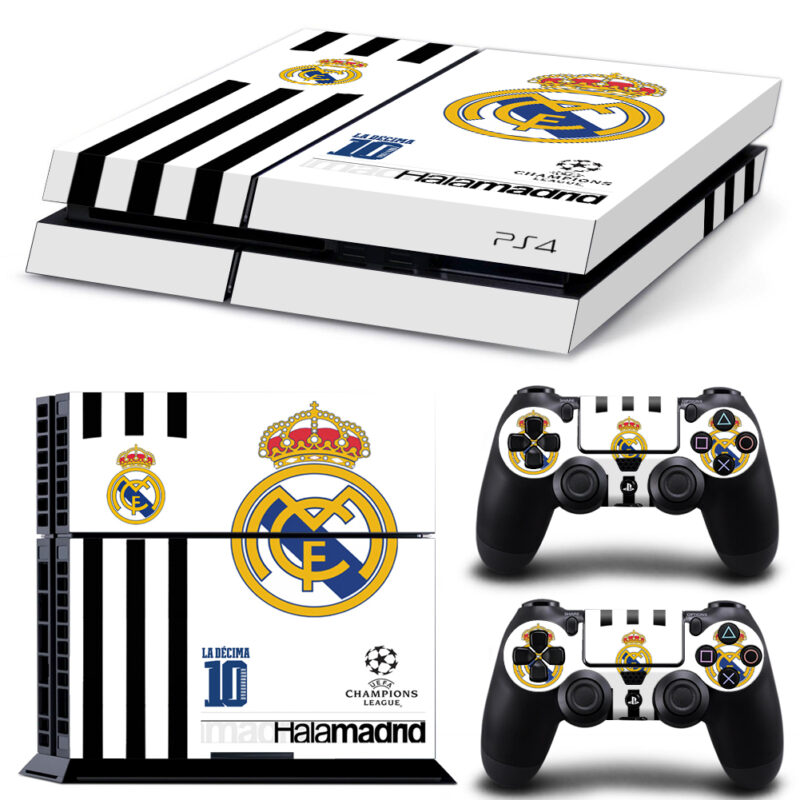 UEFA Champions League Hala Madrid PS4 Skin Sticker Design 1