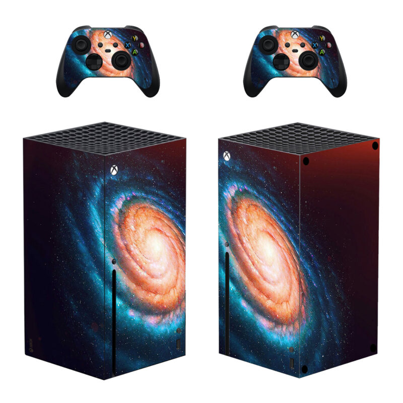 Spiral Space Texture Skin Sticker For Xbox Series X And Controllers