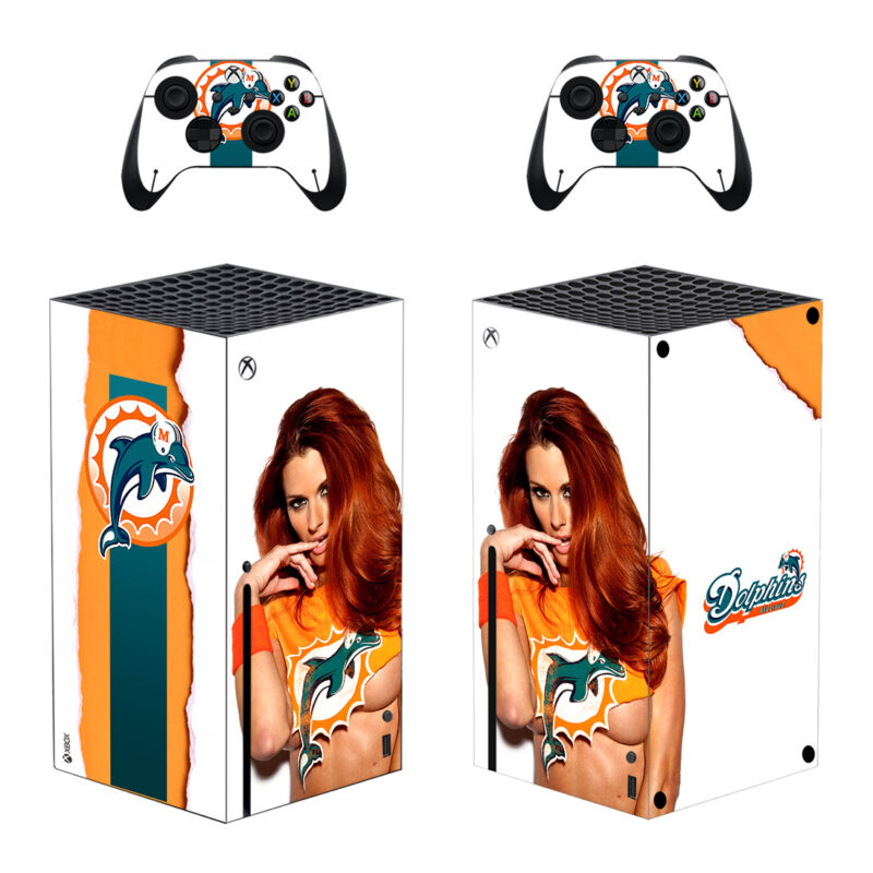 Miami Dolphins Model Jaime Faith Edmondson Skin Sticker For Xbox Series X And Controllers