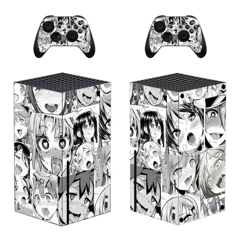 Aygo Hentai Anime Face Art Skin Sticker For Xbox Series X And Controllers