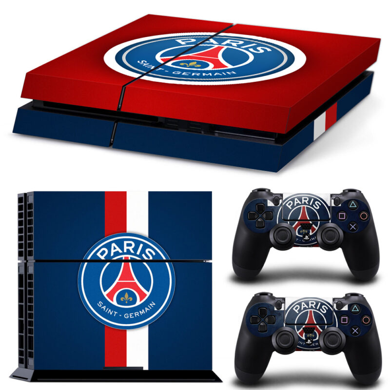 Paris Saint Germain F.C. Skin Sticker For PS4 And Controllers Design 1