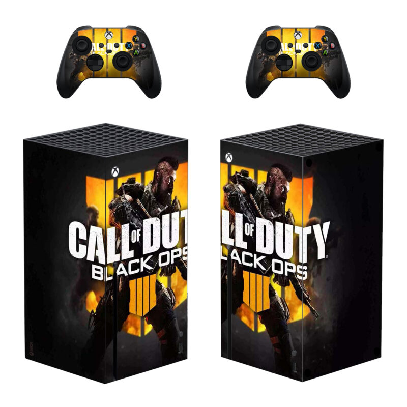 Call Of Duty: Black OPS 4 Game Skin Sticker For Xbox Series X And Controllers Design 1