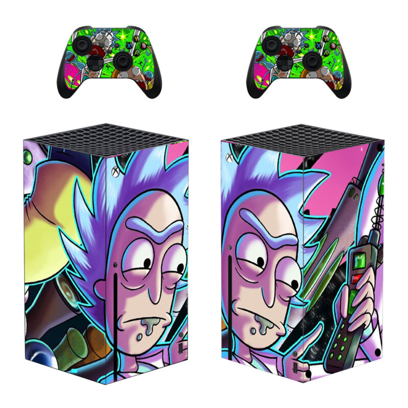 Rick And Morty Skin Sticker For Xbox Series X And Controllers Design 2