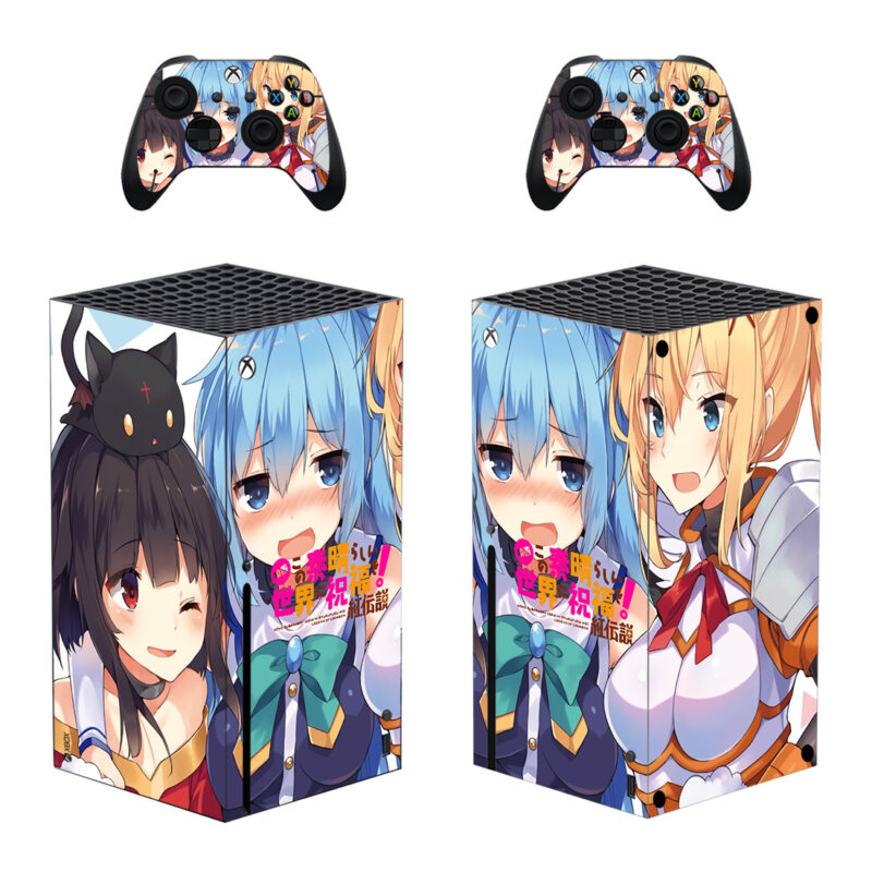 Konosuba: God's Blessing On This Wonderful World! Skin Sticker For Xbox Series X And Controllers Design 3