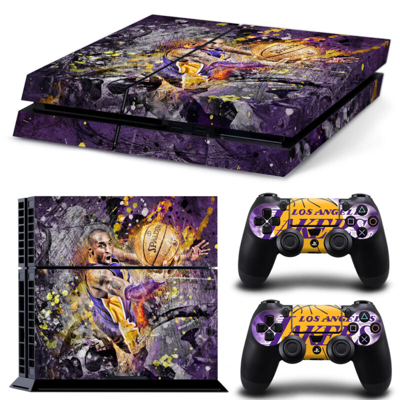 Kobe Bryant And Los Lakers Skin Sticker For PS4 And Controllers