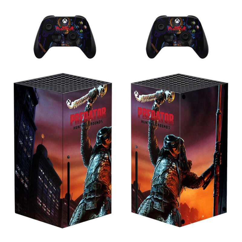 Predator: Hunting Grounds Decal Cover For Xbox Series X And Controllers