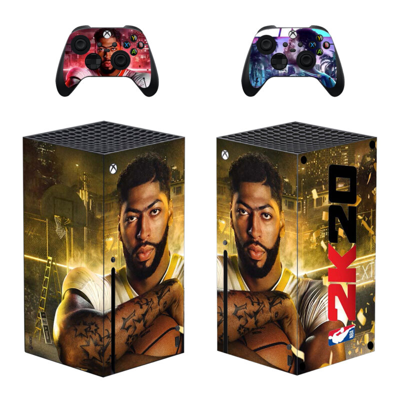 NBA 2K20 Anthony Davis Skin Sticker For Xbox Series X And Controllers Design 1