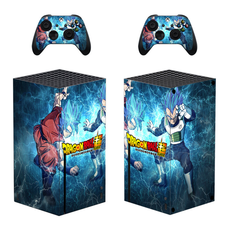 Dragon Ball Super Goku And Vegeta Skin Sticker For Xbox Series X And Controllers