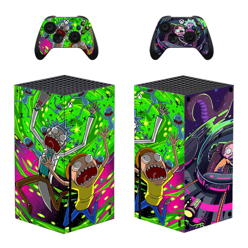 Rick And Morty Skin Sticker For Xbox Series X And Controllers Design 1