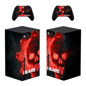 Gears Of War 5 Crimson Omen Skin Sticker For Xbox Series X And Controllers