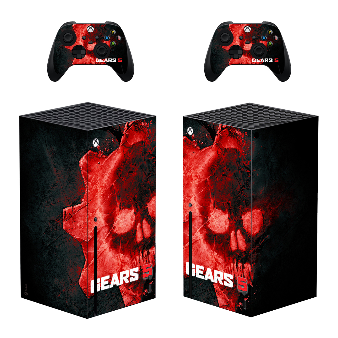 Gears Of War 5 Crimson Omen Skin Sticker For Xbox Series X And Controllers