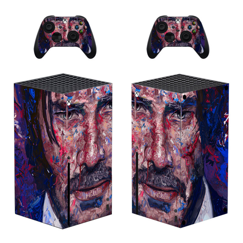 John Wick Painting Skin Sticker For Xbox Series X And Controllers