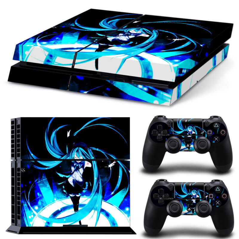 Hatsune Miku Skin Sticker For PS4 And Controllers