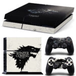 Winter Is Coming Stark Skin Sticker For PS4 And Controllers