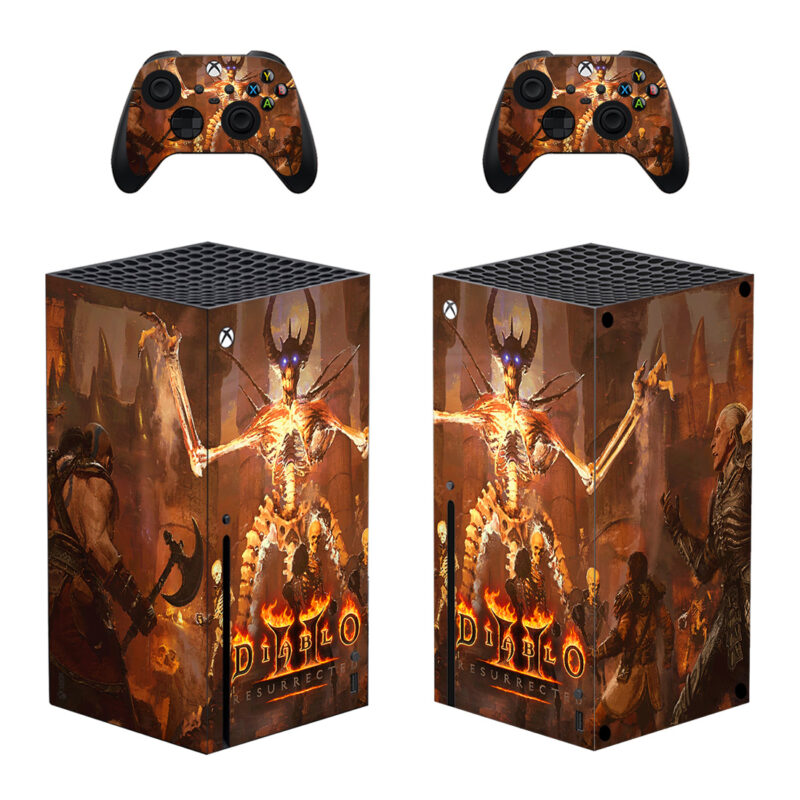 Mephisto In Diablo 2: Resurrected Game Skin Sticker For Xbox Series X And Controllers