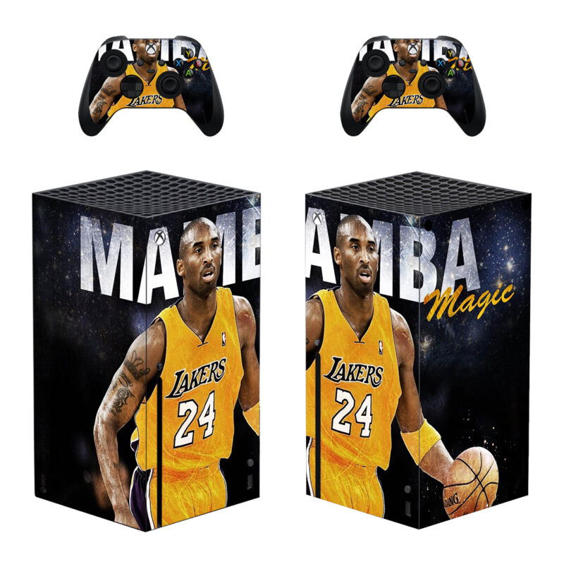 Kobe Bryant Mamba Magic Skin Sticker For Xbox Series X And Controllers