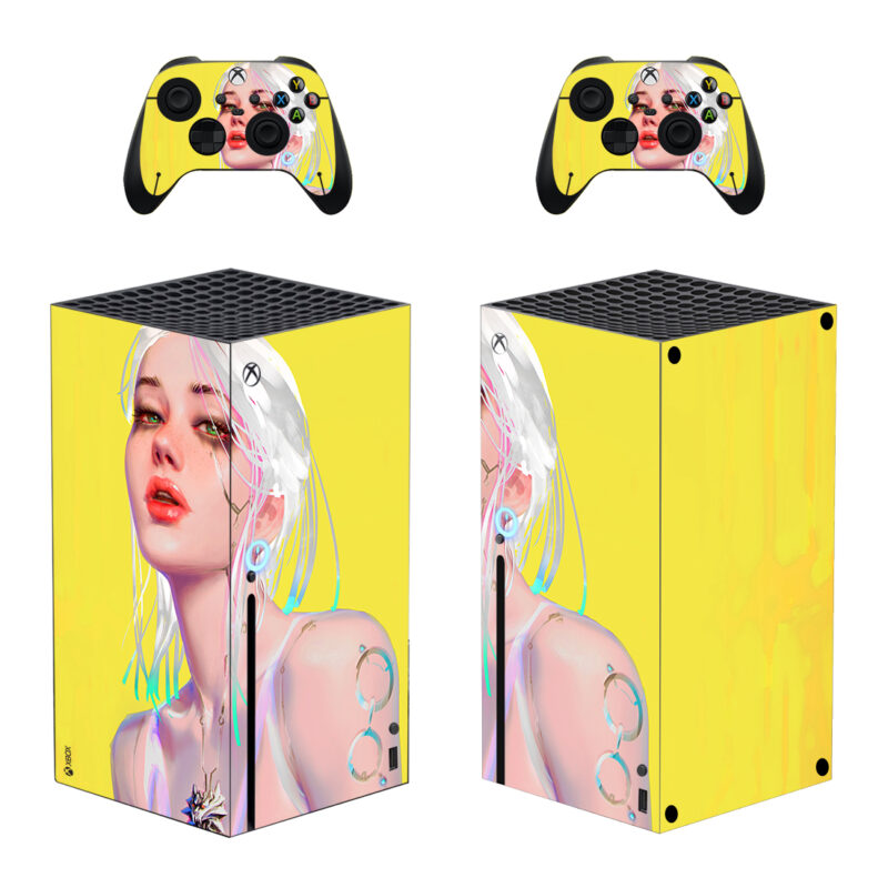 Cyberpunk 2077 Hyunho Lee Artwork Skin Sticker For Xbox Series X And Controllers