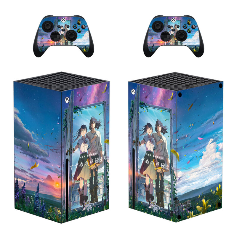 Suzume No Tojimari Skin Sticker For Xbox Series X And Controllers