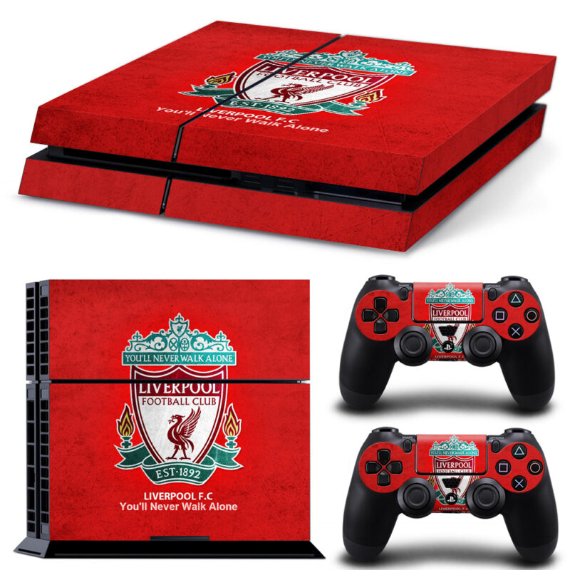 Liverpool F.C. Skin Sticker For PS4 And Controllers Design 1