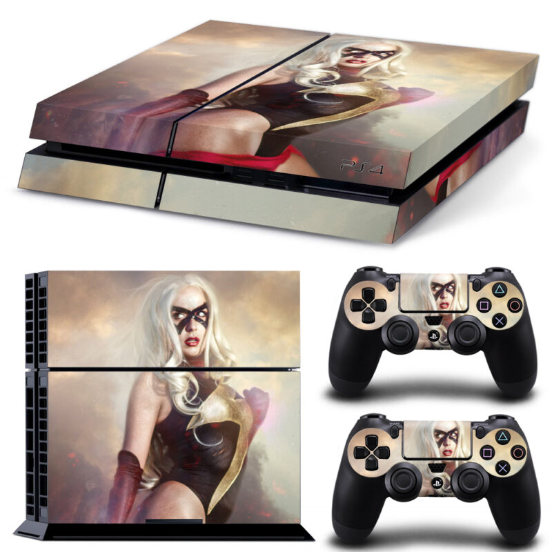 Ms. Marvel ZoeVolf Skin Sticker For PS4 And Controllers