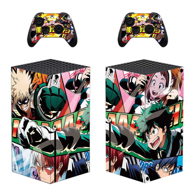 My Hero Academia Comic Action Frame Skin Sticker For Xbox Series X And Controllers