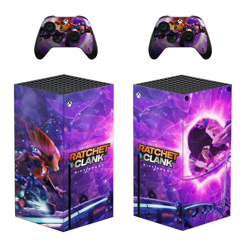 Ratchet & Clank: Rift Apart Game Skin Sticker For Xbox Series X And Controllers Design 1