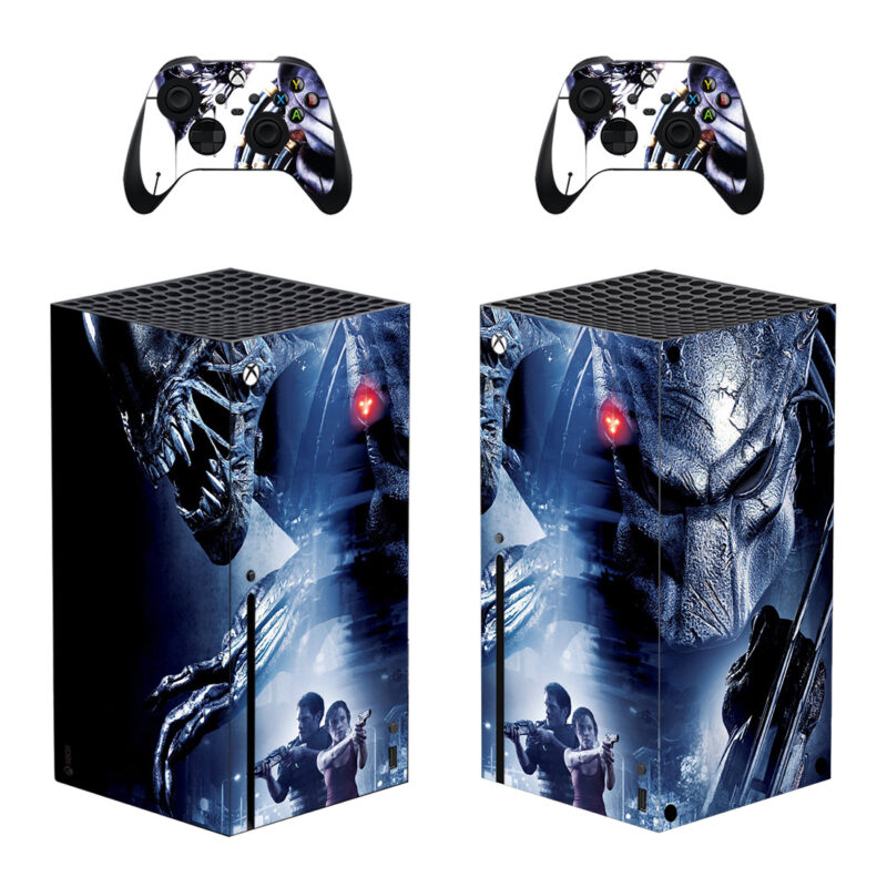 AVPR: Aliens Vs Predator - Requiem Skin Sticker For Xbox Series X And Controllers