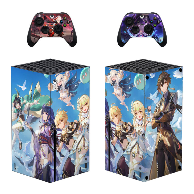 Genshin Impact Skin Sticker For Xbox Series X And Controllers Design 1