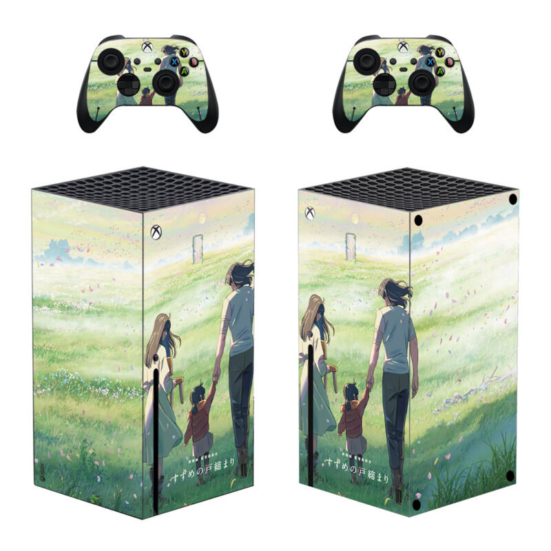 Locked Doors And A Prayer Suzume No Tojimari Skin Sticker For Xbox Series X And Controllers