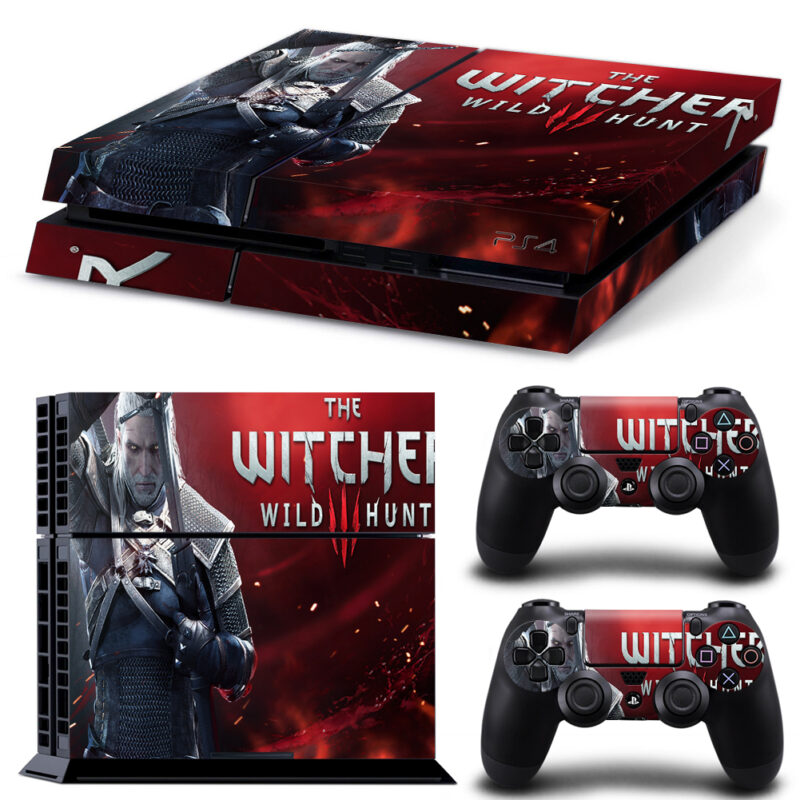 The Witcher 3: Wild Hunt Skin Sticker For PS4 And Controllers Design 4