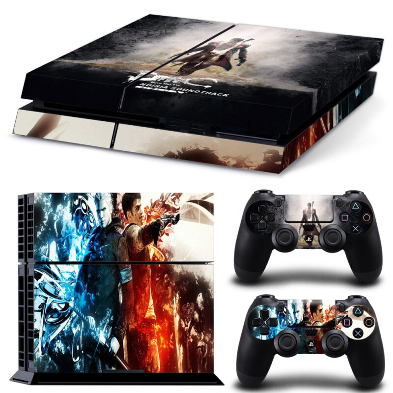 Devil May Cry Game Noisia Sound Track Skin Sticker For PS4 And Controllers