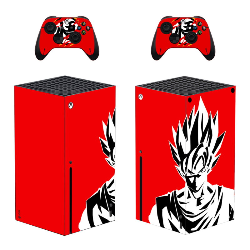 Dagon Ball Goku Skin Sticker For Xbox Series X And Controllers Design 5