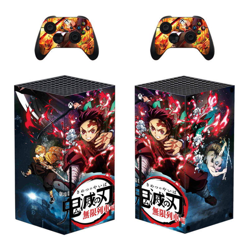 Demon Slayer: Kimetsu No Yaiba Skin Sticker For Xbox Series X And Controllers Design 2