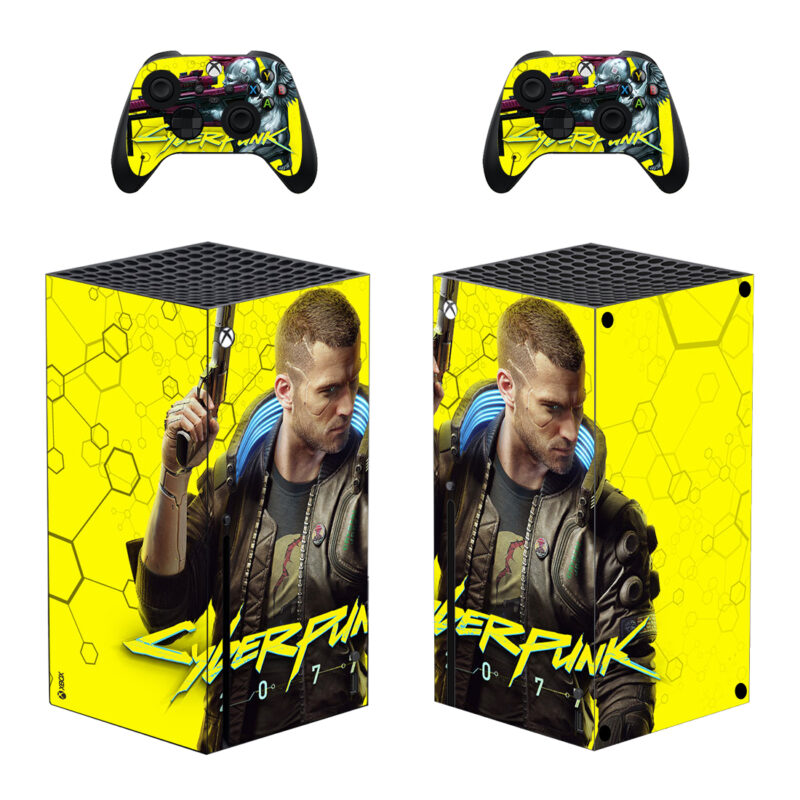 Cyberpunk 2077 Game Skin Sticker For Xbox Series X And Controllers Design 3