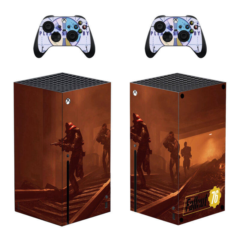 Fallout 76 Game Skin Sticker For Xbox Series X And Controllers Design 1