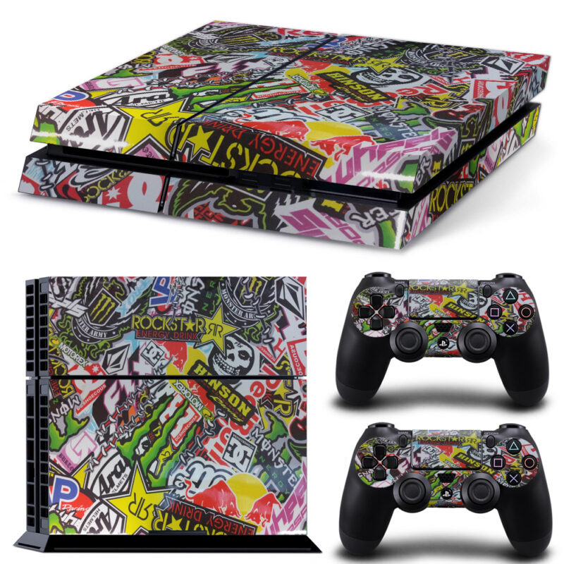 Sticker Bomb Skin Sticker For PS4 And Controllers