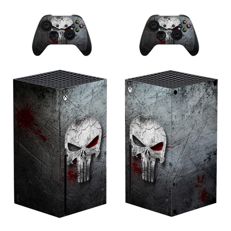 The Punisher Skin Sticker For Xbox Series X And Controllers